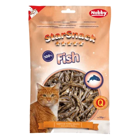 Snack Nobby StarSnack peixe para gatos, 50 g