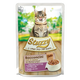 Comida húmida para gatos Stuzzy Cat fiambre e vitela, saqueta de 85 g