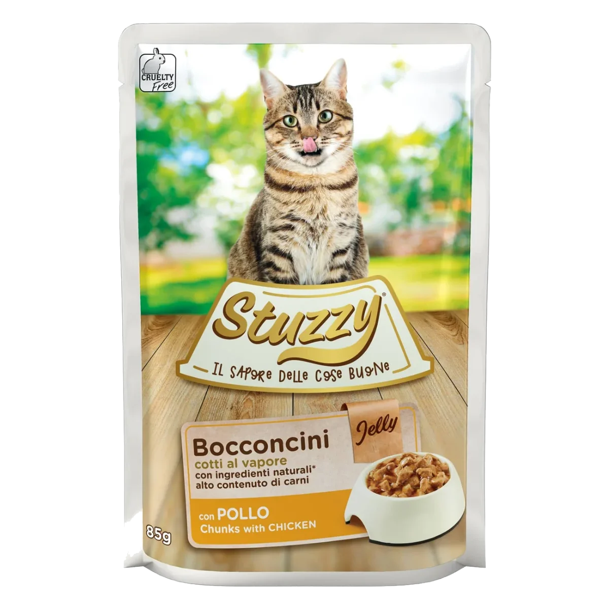 Comida húmida para gatos Stuzzy Cat frango, saqueta de 85 g