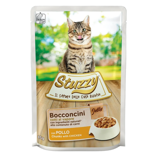 Comida húmida para gatos Stuzzy Cat frango, saqueta de 85 g