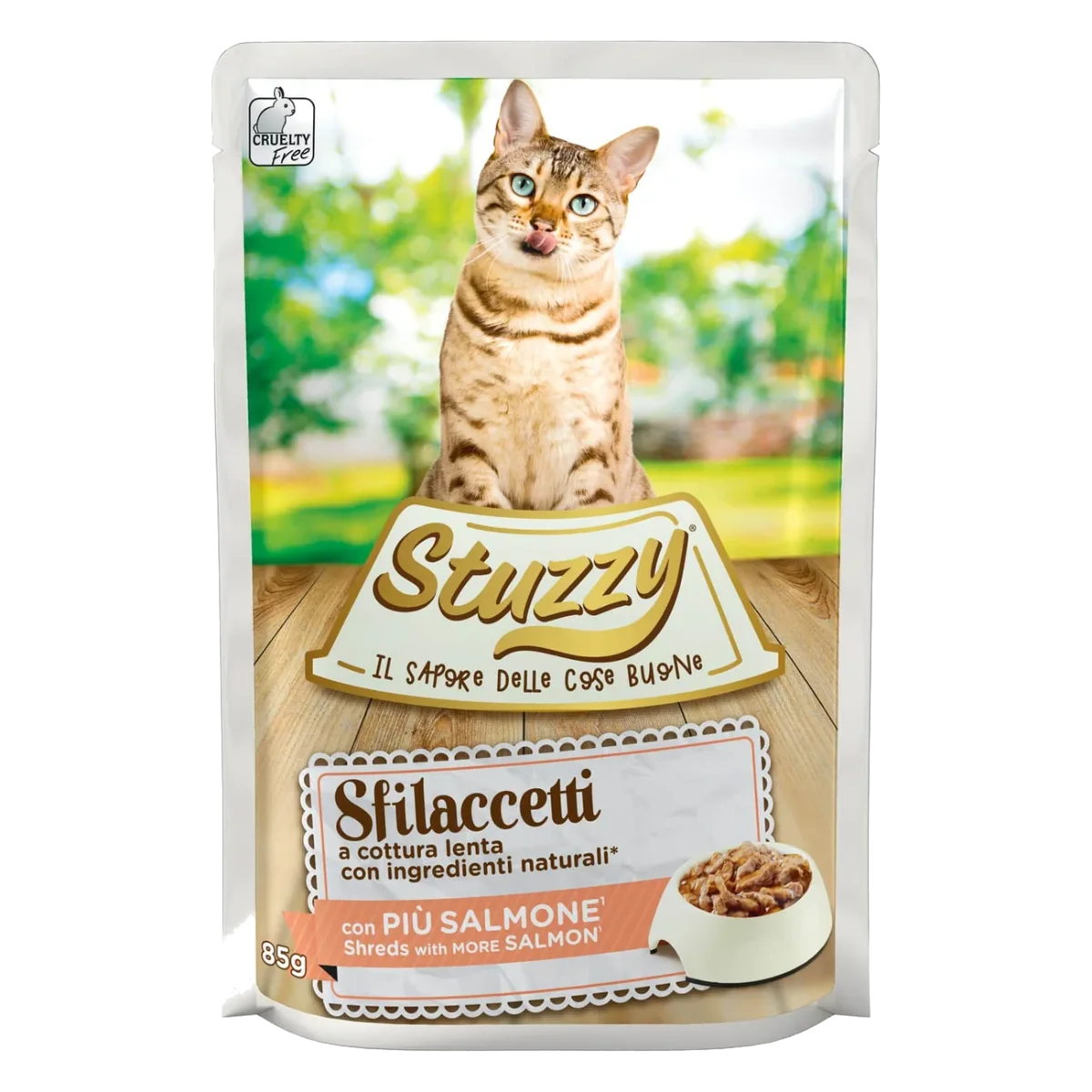Comida húmida para gatos Stuzzy Cat Speciality salmão, saqueta de 85 g