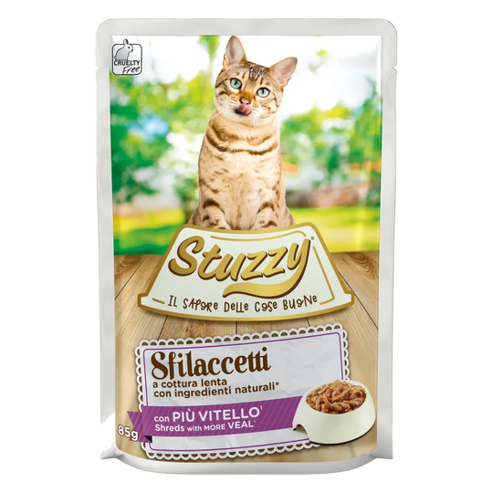 Comida húmida para gatos Stuzzy Cat Speciality vitela, saqueta de 85 g