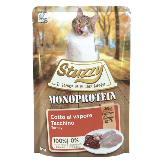 Comida húmida para gatos Stuzzy Grain Free Monoprotein peru, 85 g