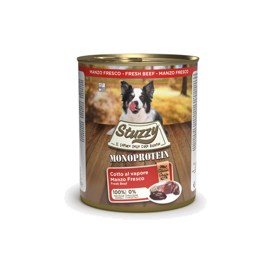 Comida húmida para cães Stuzzy Monoprotein vaca fresca