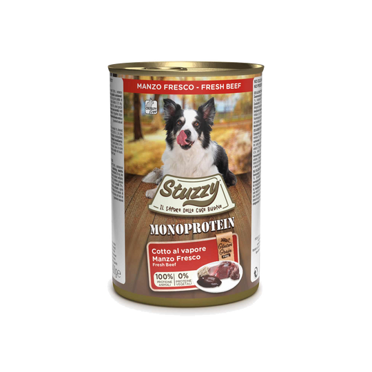 Comida húmida para cães Stuzzy Monoprotein vaca fresca