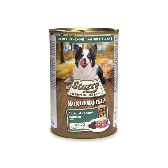 Comida húmida para cães Stuzzy Monoprotein borrego