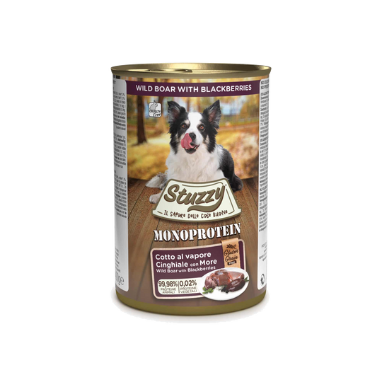 Comida húmida Stuzzy Monoprotein javali com amoras e ervas da Provença