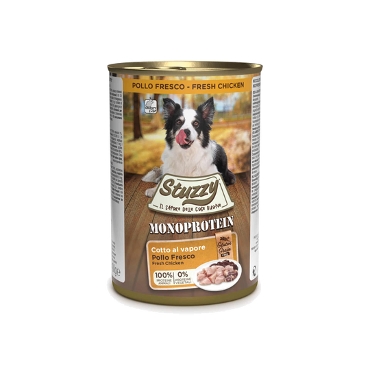 Comida húmida para cães Stuzzy Monoprotein frango fresco