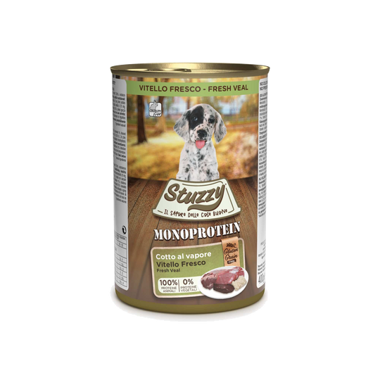 Comida húmida para cachorros Stuzzy Monoprotein vitela