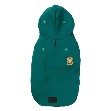 Sweat com capuz para cães FuzzYard The Homies verde