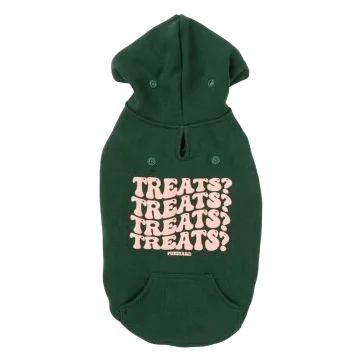 Sweat com capuz para cães FuzzYard Treats verde