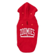 Camisola com capuz para cães FuzzYard Zoomies vermelha