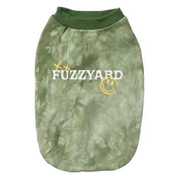 Sweatshirt para cães FuzzYard Smiley Tie-rus verde