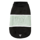 Sweatshirt para cães FuzzYard Track preta e verde-salva