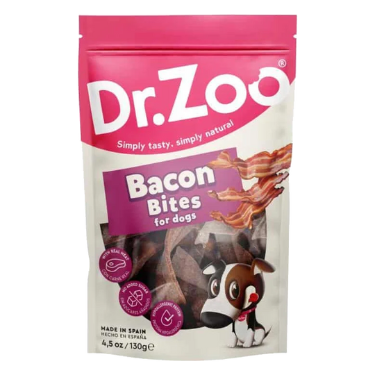 Tiras de bacon Doctor Zoo para cães, 130 g