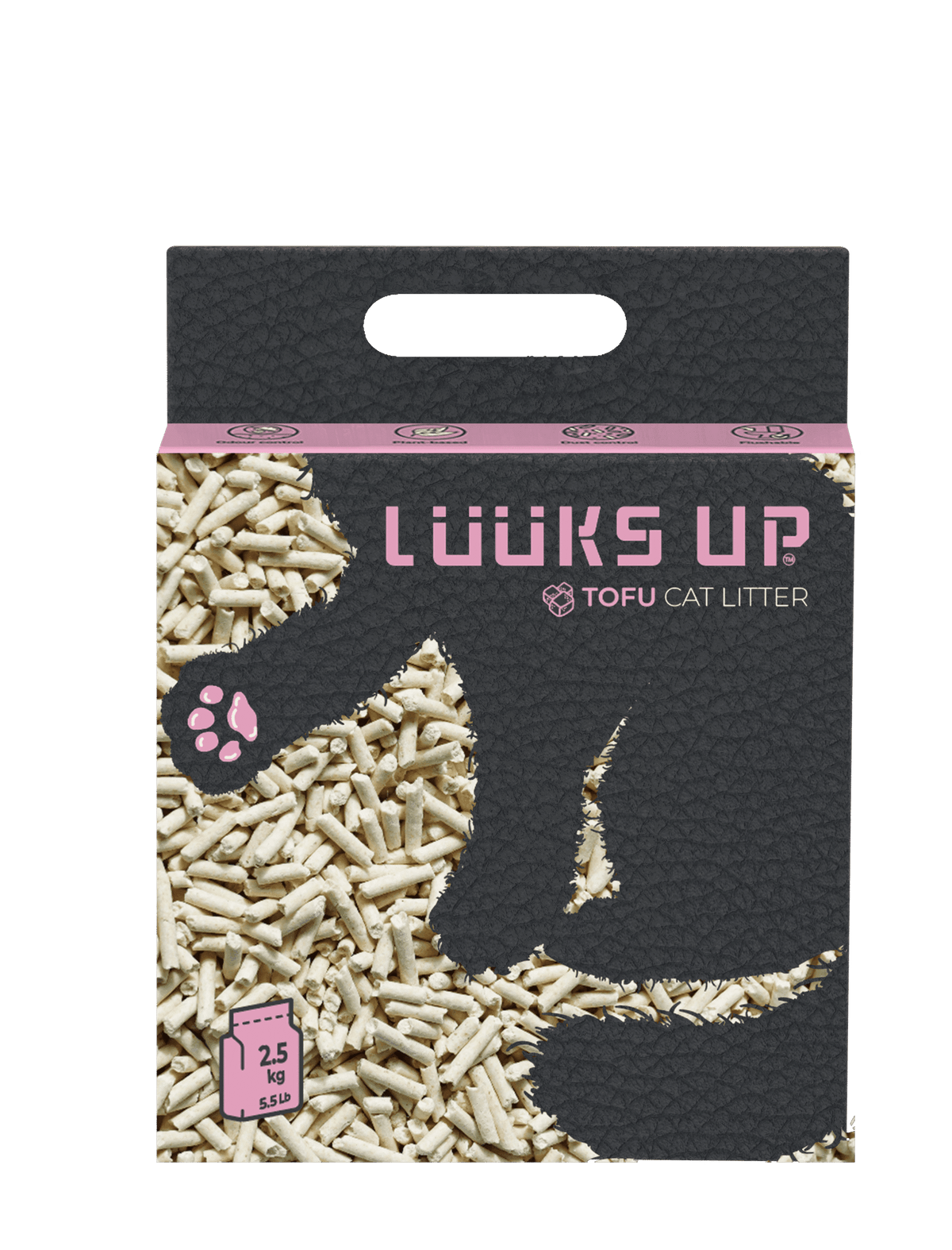 Areia de tofu para gatos Luucks Up, 6 litros