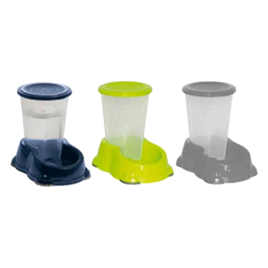 Bebedouro tolva de plástico para cães, 1,5 L ou 3 L