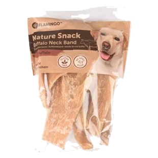 Pedaços de tendão de vaca Flamingo para cães, 200 g