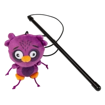 Cana com peluche para gatos FuzzYard Noggins Hoo Dini
