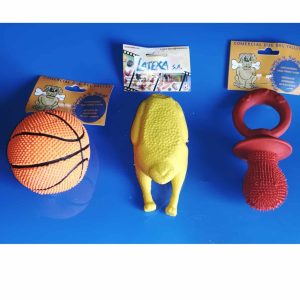 Sortido de brinquedos grandes de látex, 10–16 cm (3 unidades)
