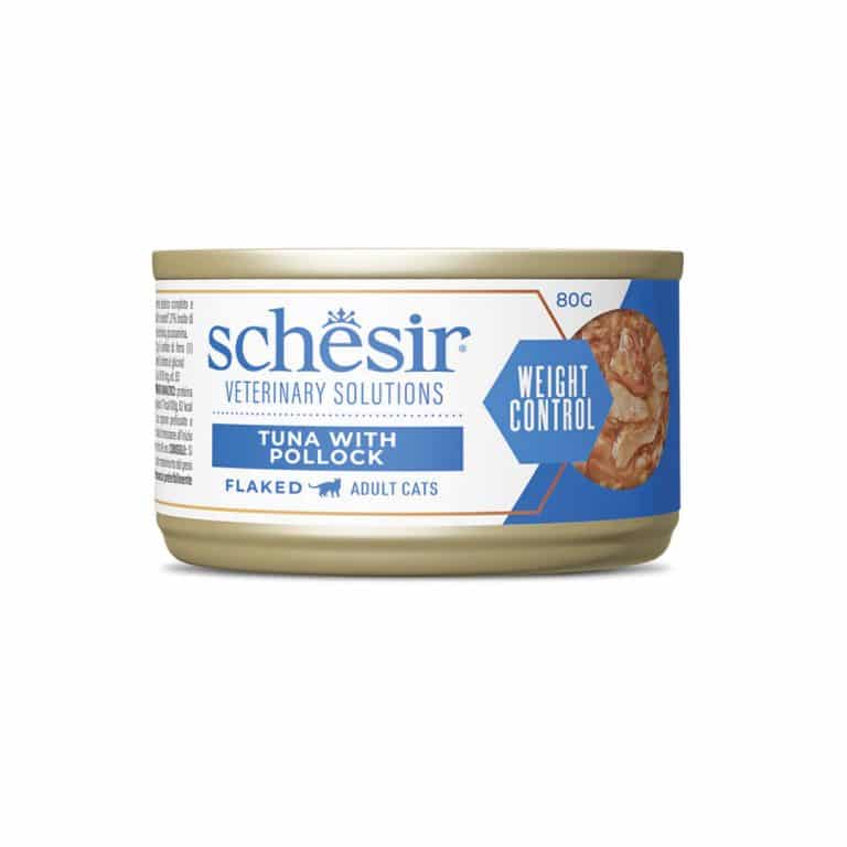 Comida húmida para gatos Schesir Weight Loss atum com escamudo, 80 g – imagem 2
